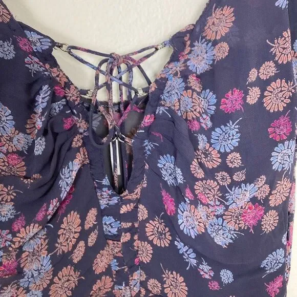 Free People Fit and Flare Mini Dress/Tunic Top Size 2 (J20) - Picture 2 of 15